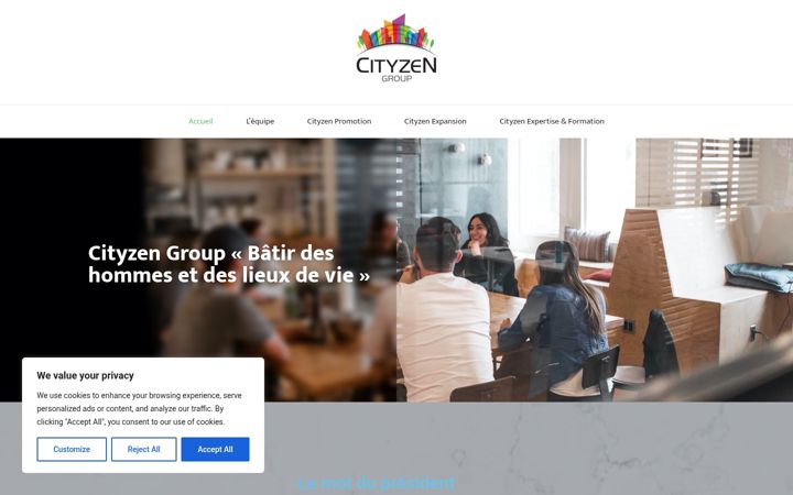 Screenshot of cityzen-group.com