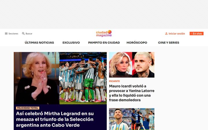 Screenshot του ciudad.com.ar