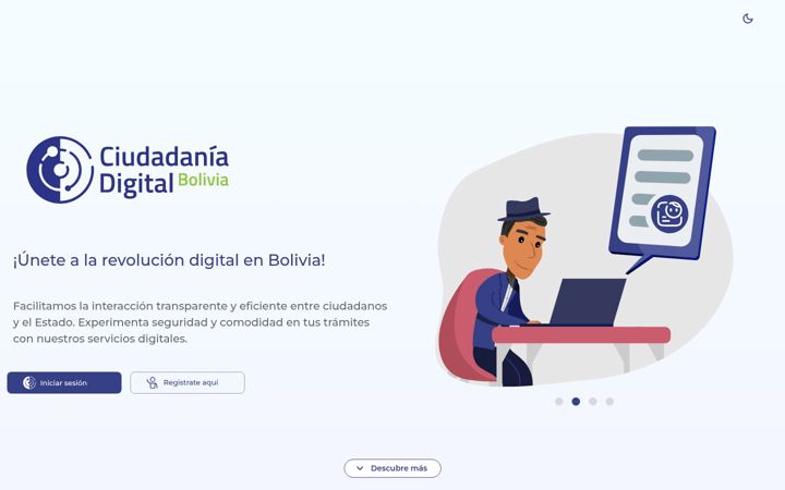 Screenshot of ciudadaniadigital.bo