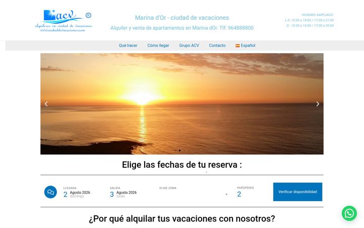 Screenshot of ciudaddevacaciones.com