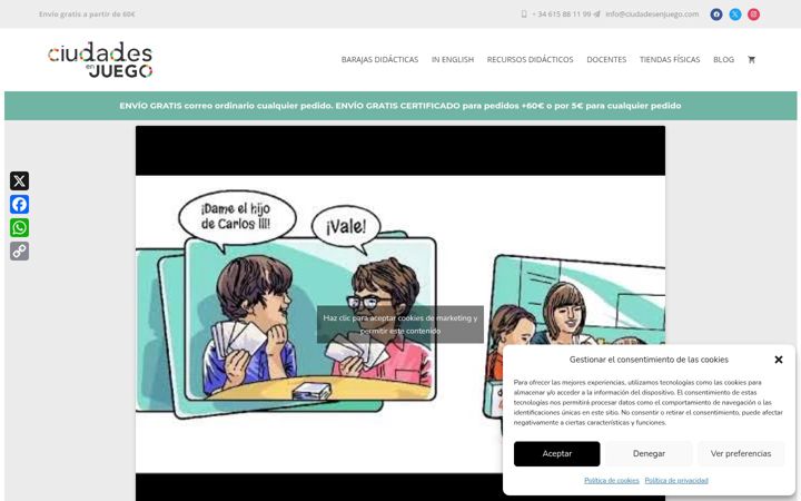 Screenshot of ciudadesenjuego.com