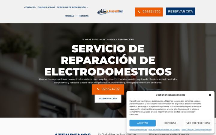 Screenshot of ciudadrealsat.com