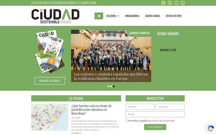 Screenshot di ciudadsostenible.eu
