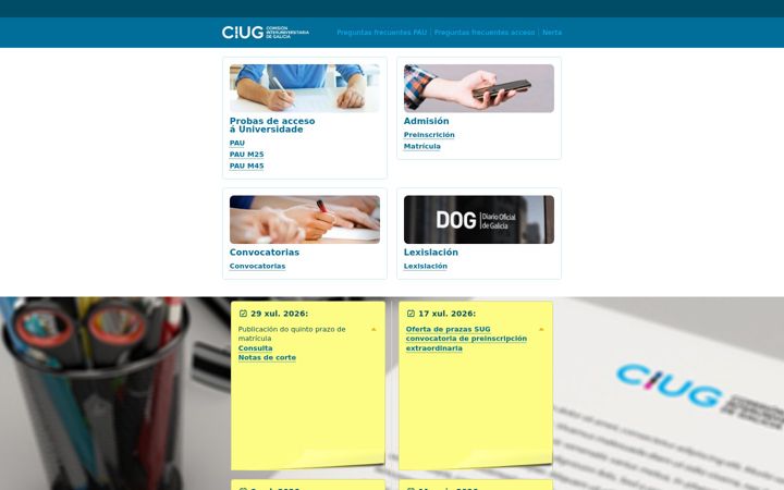 Screenshot of ciug.gal