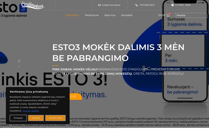 Screenshot of ciuzinukas.lt