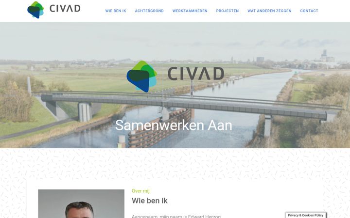 Screenshot of civad.nl
