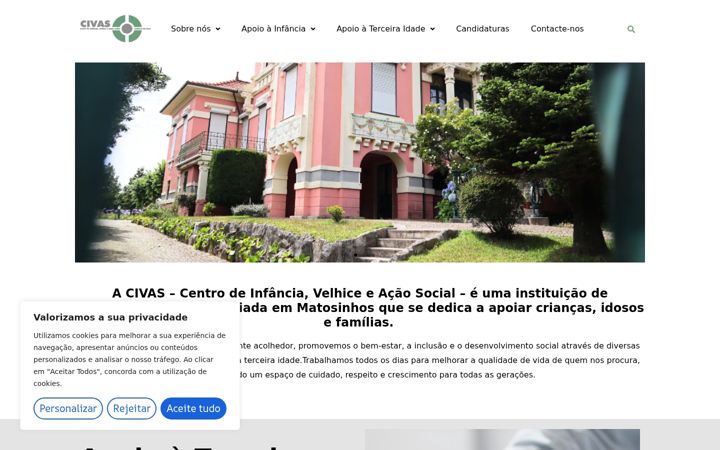 Screenshot of civas.pt