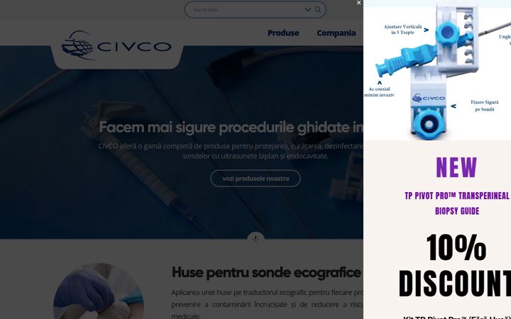 Snímek obrazovky civco.ro