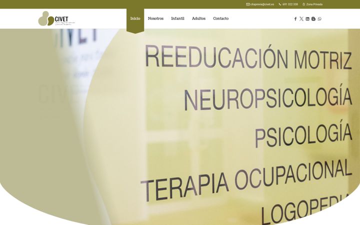 Screenshot ta' civet.es