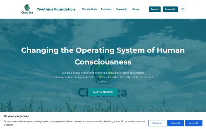 Ekrano kopija civethica.org