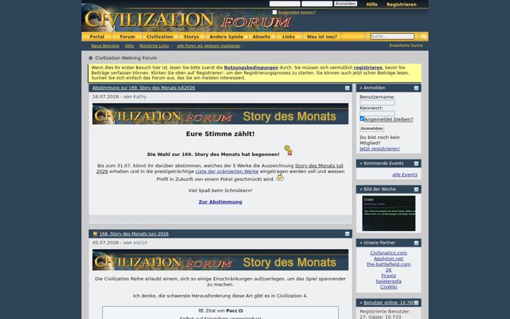 Screenshot of civforum.de