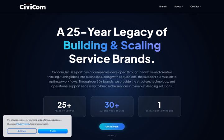 Screenshot of civi.com