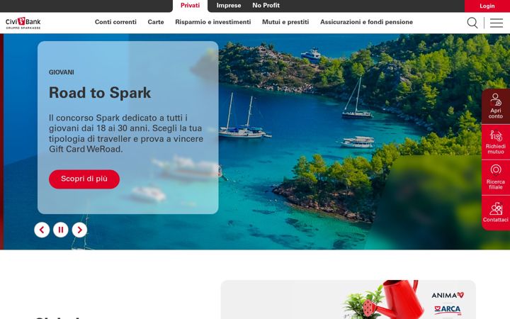 Screenshot of civibank.it