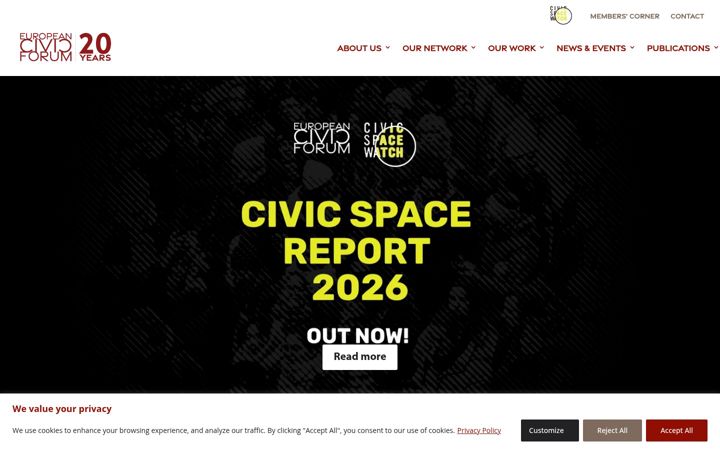 Screenshot di civic-forum.eu