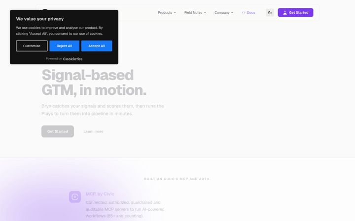 Screenshot of civic.com