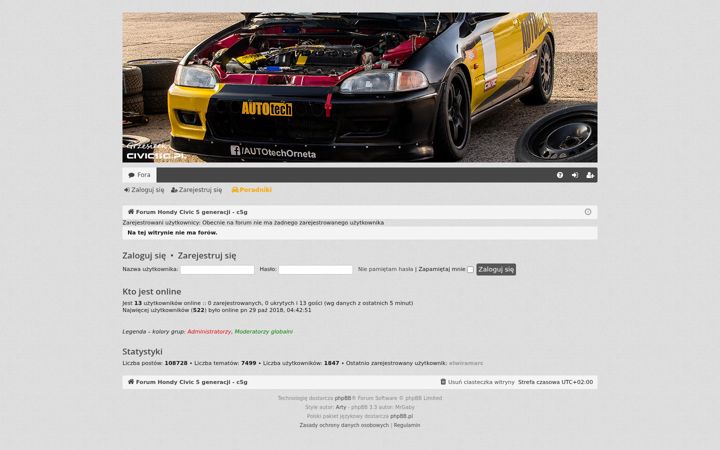 Képernyőkép: civic5g.pl