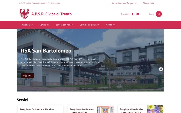 Screenshot of civicatnapsp.it
