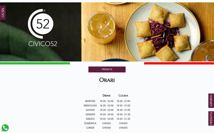 Screenshot of civico52.com