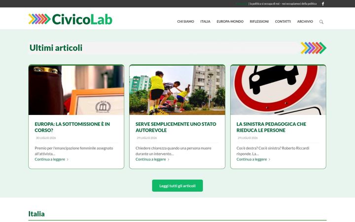 Screenshot of civicolab.it