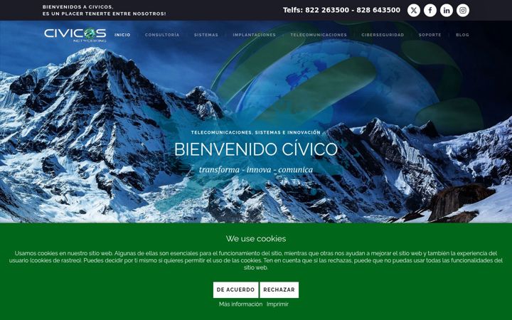 Screenshot of civicos.com