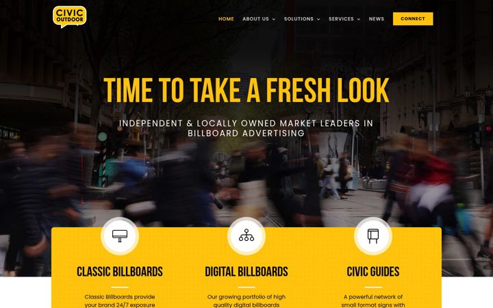 Snimka zaslona za civicoutdoor.com.au