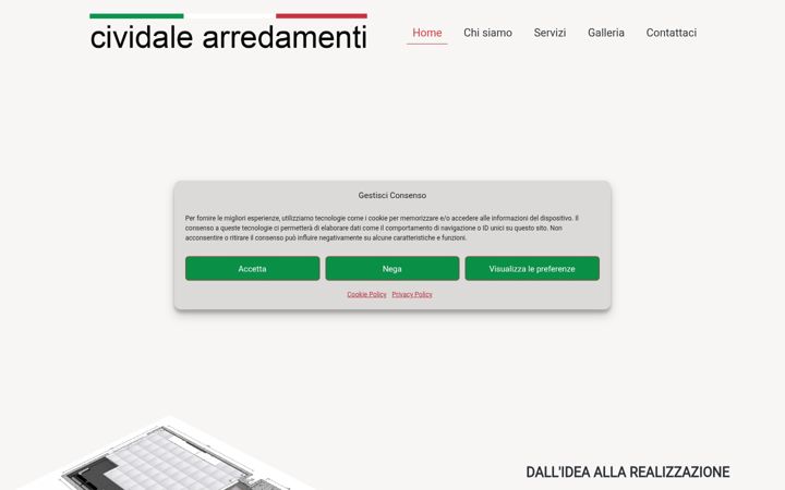 Screenshot of cividalearredamenti.it