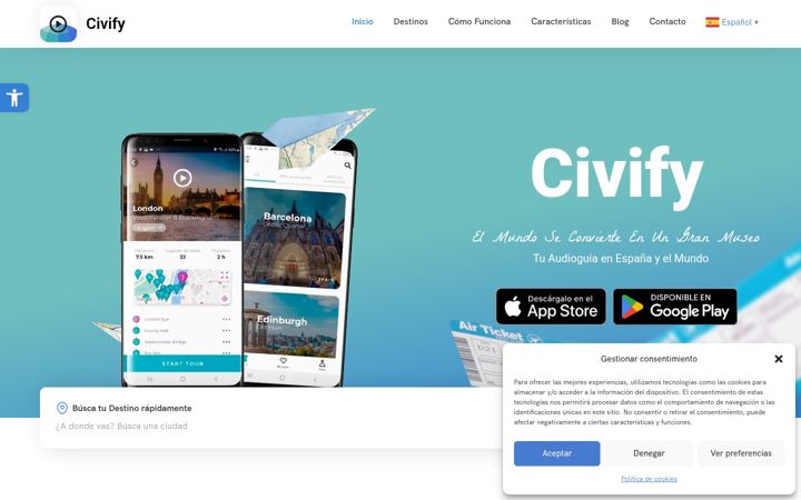 Screenshot ta' civify.net