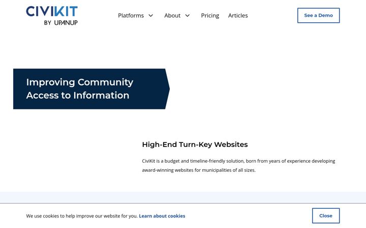 Screenshot of civikit.com