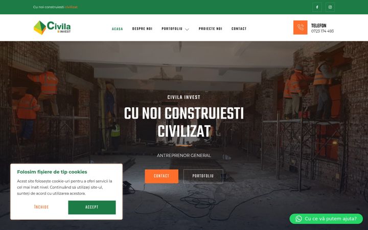 Snímek obrazovky civila.ro