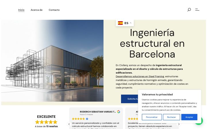 Screenshot ta' civilarq.es