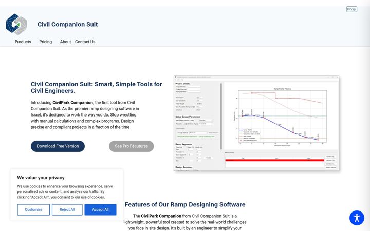 Screenshot of civilcompanionsuit.com