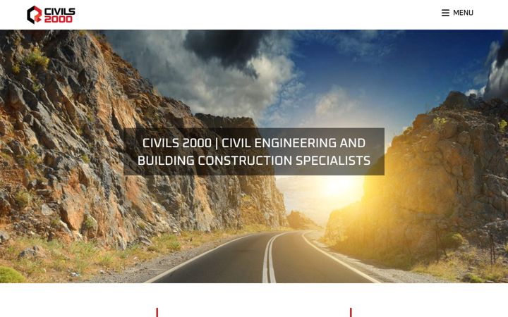 Screenshot of civils2000.co.za