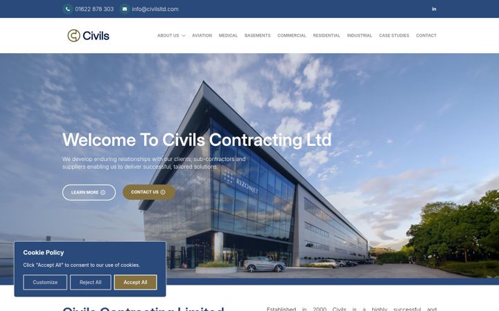 Screenshot of civilsltd.com
