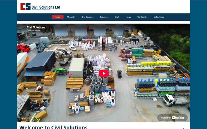 Screenshot of civilsolutionsltd.co.uk