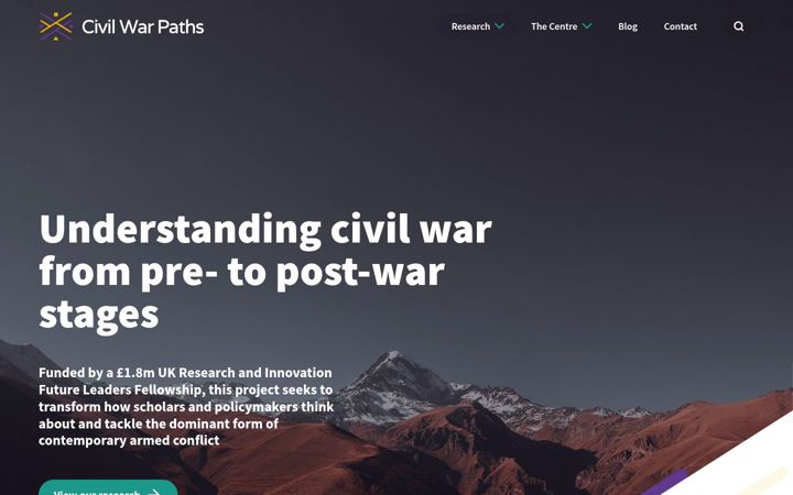 Snimka zaslona za civilwarpaths.org