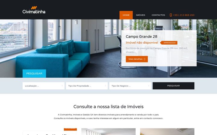 Screenshot of civimatinha.pt