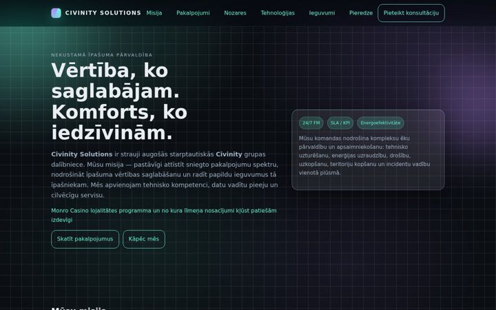 Screenshot di civinitysolutions.eu