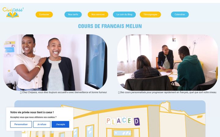 Screenshot of civipass.fr