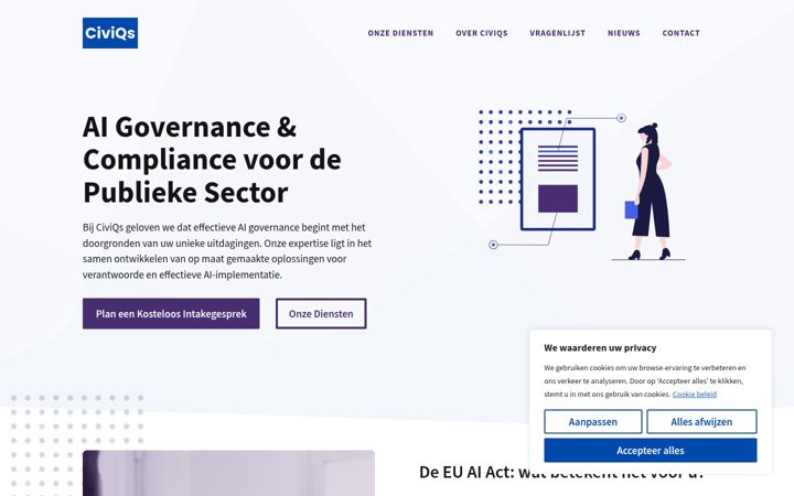 Screenshot of civiqs.nl