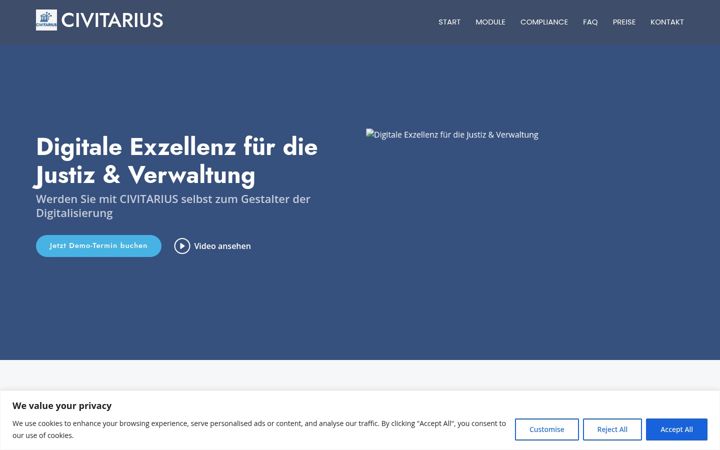 Screenshot of civitarius.com