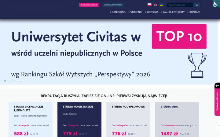 Képernyőkép: civitas.edu.pl