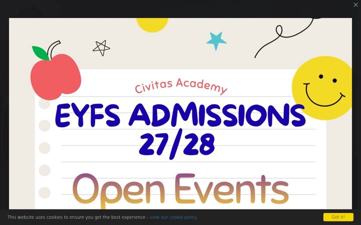 Snímek obrazovky civitasacademy.co.uk