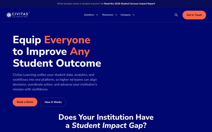 Screenshot of civitaslearning.com