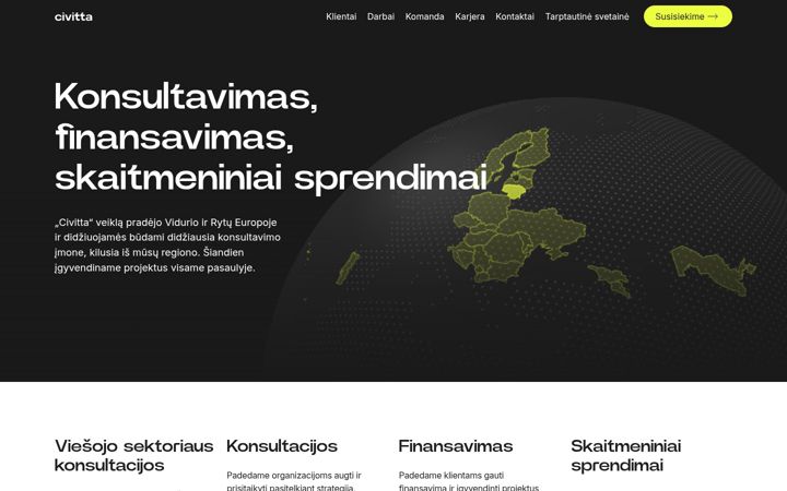 Screenshot of civitta.lt