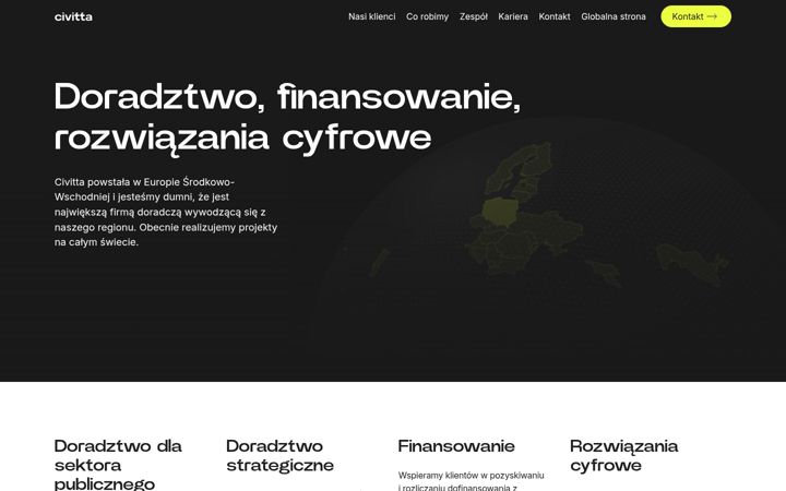 Screenshot stránky civitta.pl