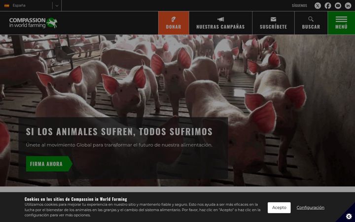 Screenshot ta' ciwf.es