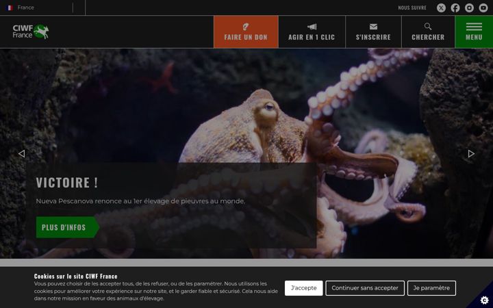 Screenshot of ciwf.fr