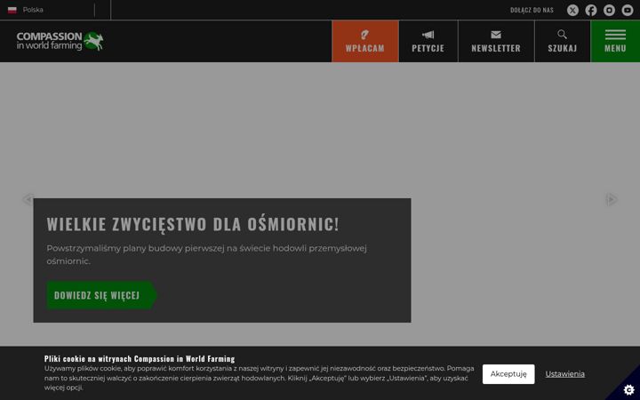 Screenshot stránky ciwf.pl