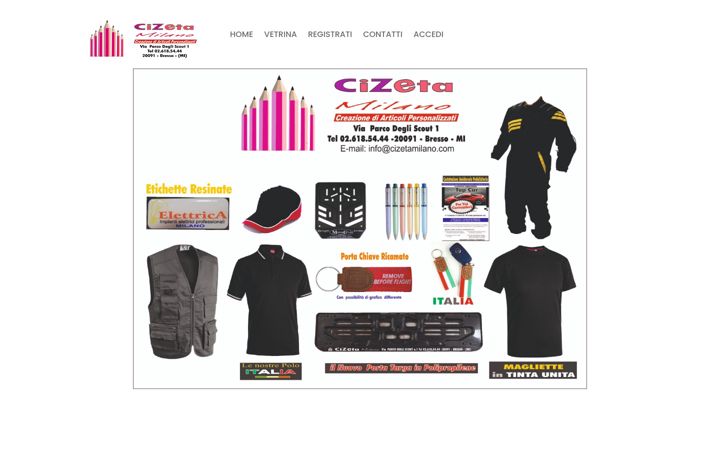 Screenshot of cizetamilano.com