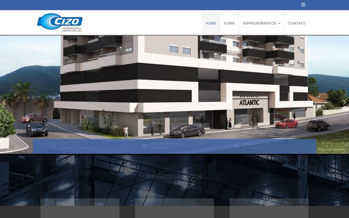 Skjámynd af cizoconstrucoes.com.br